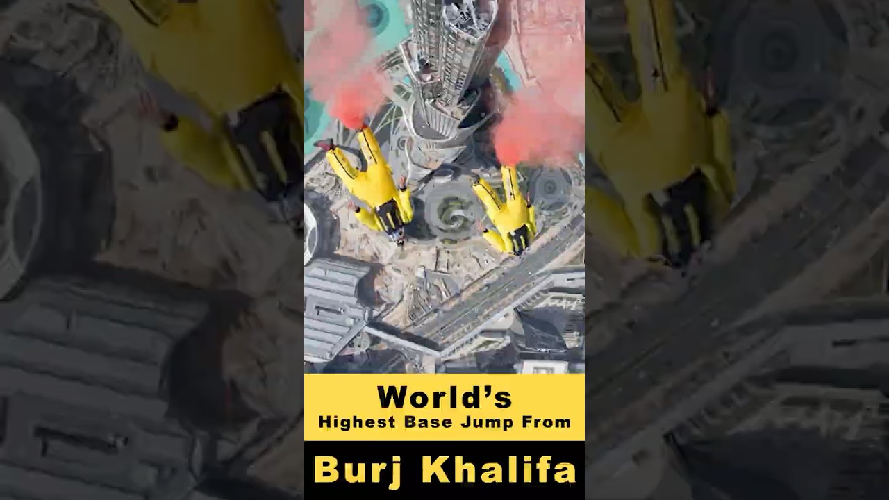 World's Highest BASE Jump from Burj Khalifa  