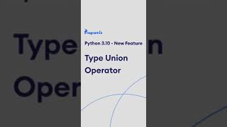 Python New Feature - Type union operator #shorts screenshot 3