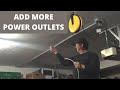 DIY. Add more power outlets to your garage. Do it yourself.