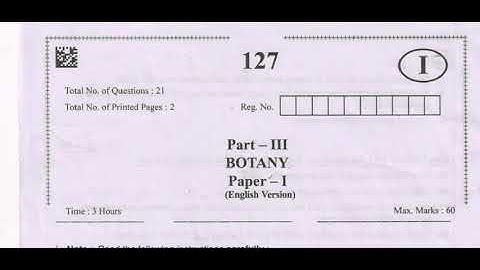 Ap Inter First year botany💯%💯%💯%RealV.V.imp Public paper 2024 | AP inter 1st year botany  paper 2024