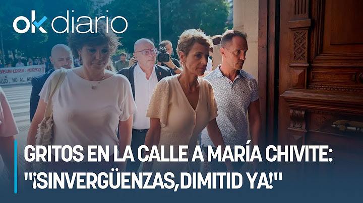 Gritos en la calle a María Chivite: "¡Sinvergüenzas, que permitís puteros, dimitid ya!"