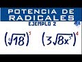 Potencia de radicales | Ejemplo 2