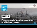 Menaces occidentales  poutine ordonne des exercices nuclaires russes  france 24