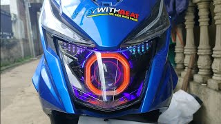 Cara pasang lampu projie LED tanpa bobok reflektor