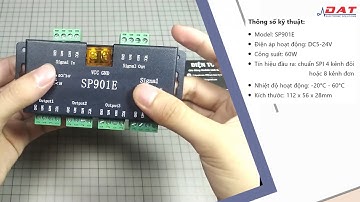 Bộ Chia Tín Hiệu Điều Khiển LED RGB Full Color 4 Ngõ Ra WS2811 WS2812B 1903 - SP901E | Điện tử DAT