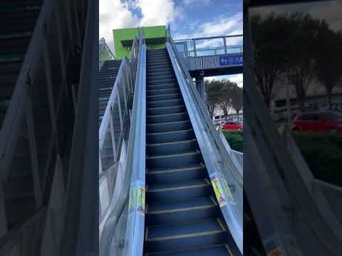 乗り忘れ注意のエスカレーターがあったよ！　_escalator Mitsui Outlet Park Iruma Japan