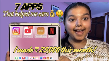 7 *Apps* that helped me earn money and pay my own fees!💰777 series