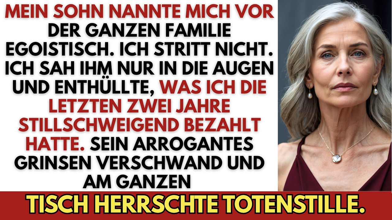 Ich hätte nie gedacht, dass ich mich vor meinem eigenen Sohn und meiner Schwiegertochter verstellen müsste. Letzten Sonntag saß ich bei ihnen am Esstisch, als Bianca plötzlich mit ihrem Löffel ans...