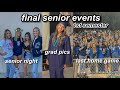 SENIOR YEAR ACTIVITIES | graduation pics, senior night &amp; last home football game!!