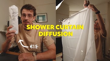 Diffuse your light using a shower curtain because it looks amazing