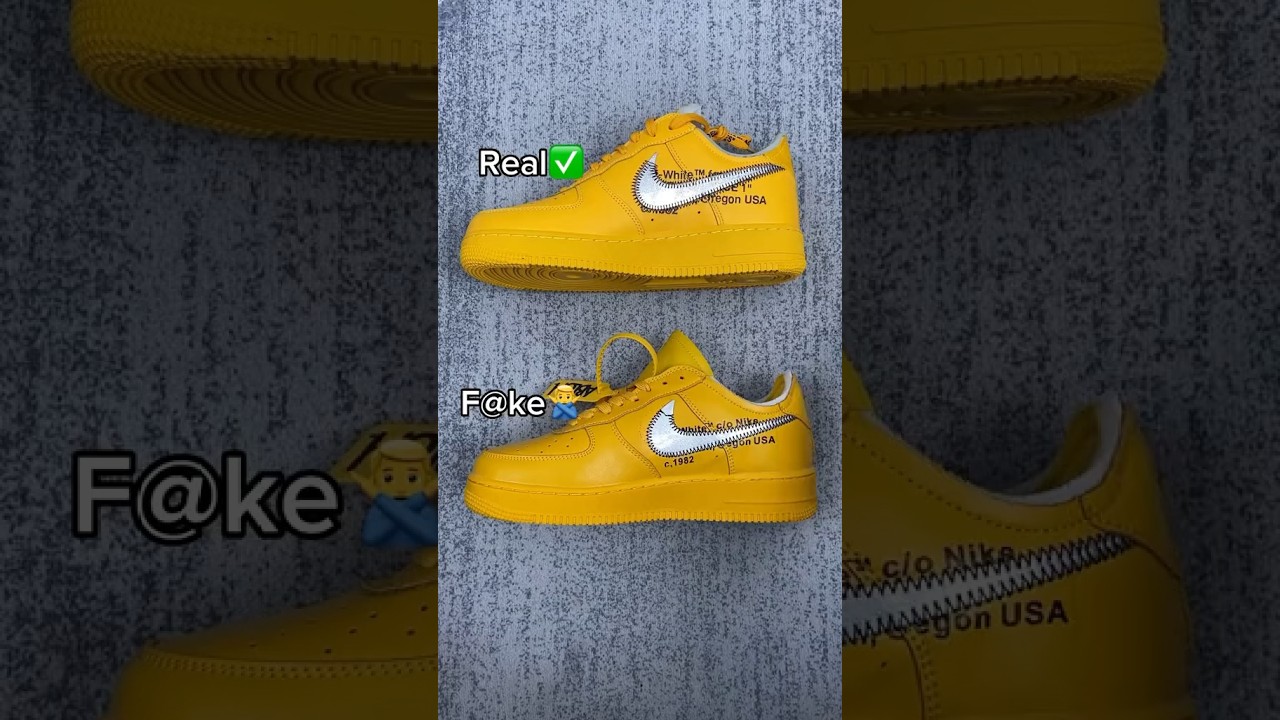 How To Spot Fake Off-White Air Force 1 Yellow (2023)