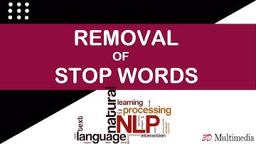Removal of Stop Words in NLP | Natural Language Processing | NLP | Python |Tutorial 04