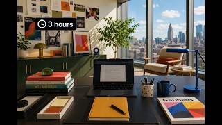 Art Director's Design Studio 🎨 Bright Creative Workspace Ambience for Deep Focus
