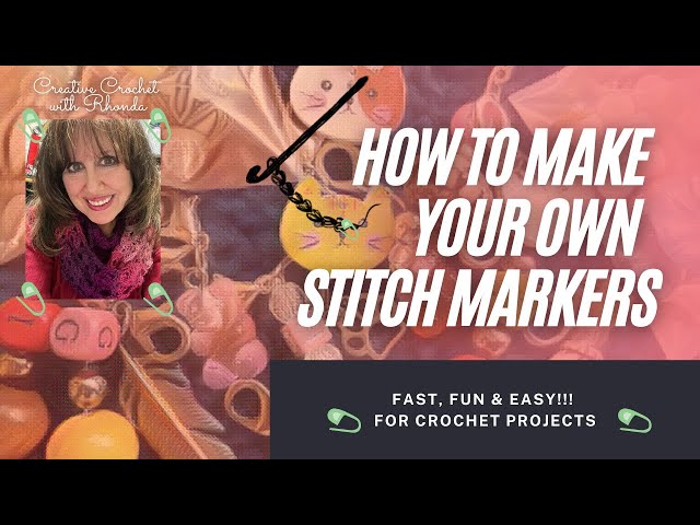 How to make crochet stitch markers - Akamatra