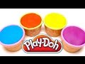 Play-Doh Ice Cream Cones & Ice Cream Cups with Toys Surprises - New Mega Video Complilation