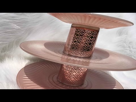diy-dollar-tree-rose-gold-3-tier-serving-tray-|-diy-jewelry-tray-|-diy-cupcake-stand
