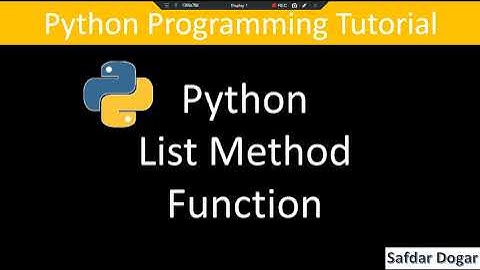 12. List Method in Python with Example | Append Insert Remove Pop Copy Join Extend Count Sort Method
