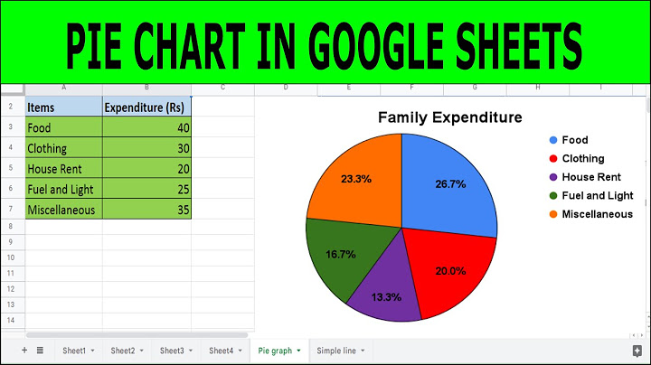 How to create a pie chart on google sheets