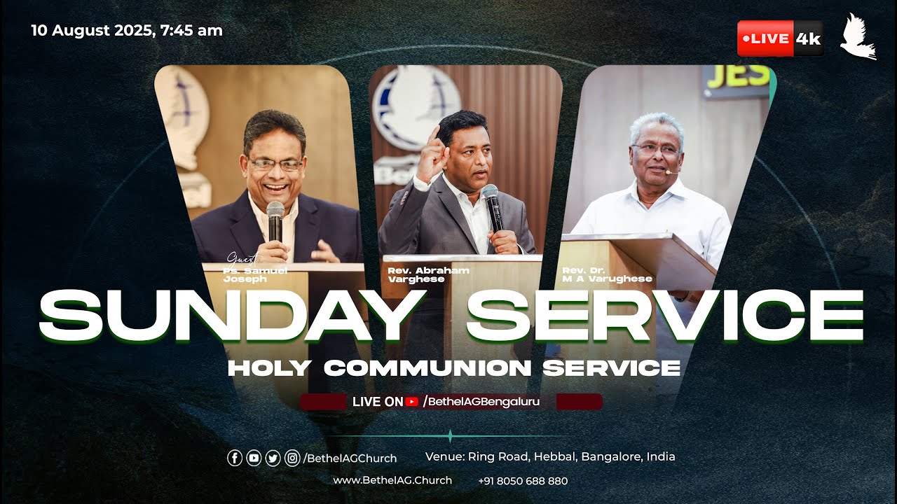 LIVE 🔴 Sunday Worship // Holy Communion Service // Ps. Joseph Samuel ...