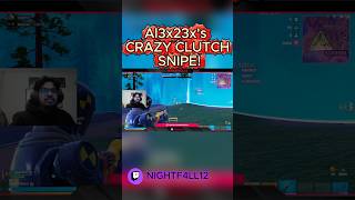 Al3x23x's CRAZY CLUTCH SNIPE!! | Fortnite Battle Royale Zero Build Duos