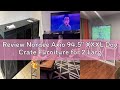 Review Nordee Axio 94.5" XXXL Dog Crate Furniture for 2 Large Dogs, Heavy Duty Double Dog Cage Extra