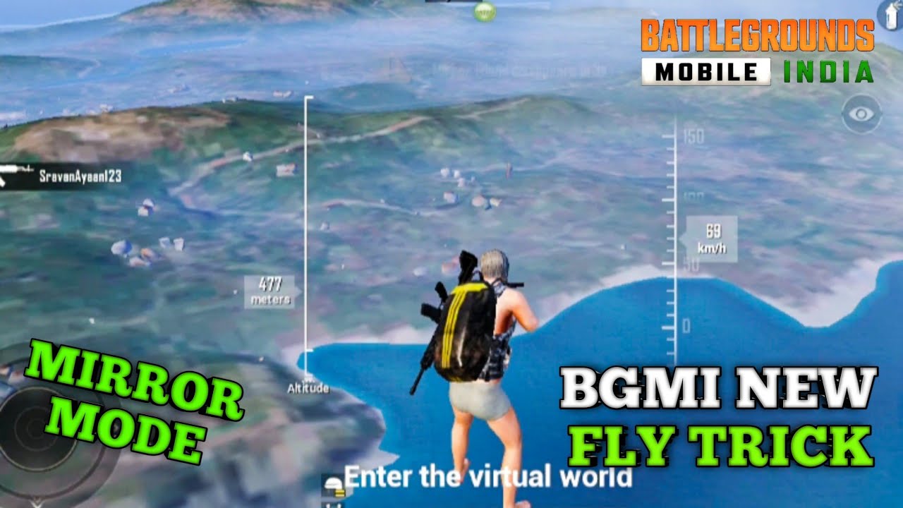 BGMI New Mode New Fly Glitch in Mirror World | bgmi new flying mode