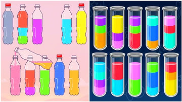 Sort Colour Puzzle 3D Gameplay 15 , Android Games Gameplay ios Walkthrough Simulator Think Brain