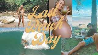 Surf Lifestyle Vlog- Our LAST beach day before we have a baby in Costa Rica!