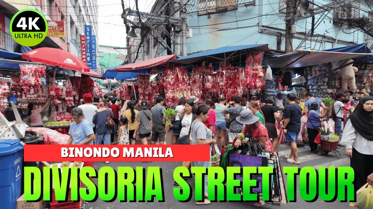 [4K] Divisoria Street Tour 2026  Sta. Elena to Lucky Chinatown Binondo Manila