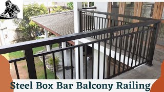Steel Balcony Railing Making | Step By Step In Sri Lanka | Using Iron Box Bar