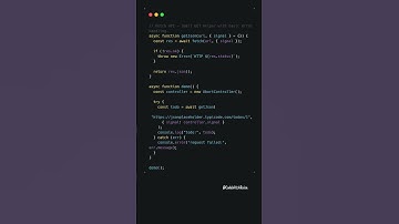 Fetch API — clean HTTP requests with async/await in JavaScript #coding #javascript #shorts