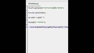 Tutorial de ModPE/JS 1# Criação e adição