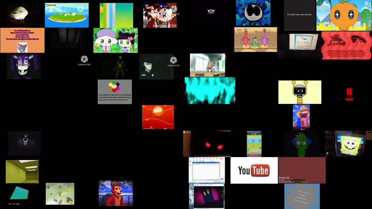 64 creepypasta videos upcoming jumpscares played all at once 1 (my version)
