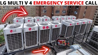HVAC Service Call: LG Multi V 4 Troubleshooting (Inverter Compressor Overcurrent) LG HVAC Repair