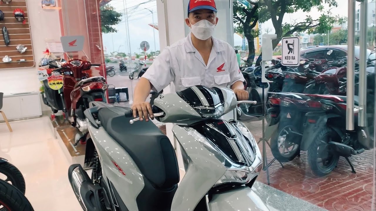 Honda sh 150 màu xanh xi măng 2022 độc đẹp chất - youtube