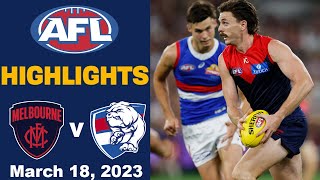 Melbourne Demons V Western Bulldogs Match Highlights Afl - Round 1, 2023 Resimi