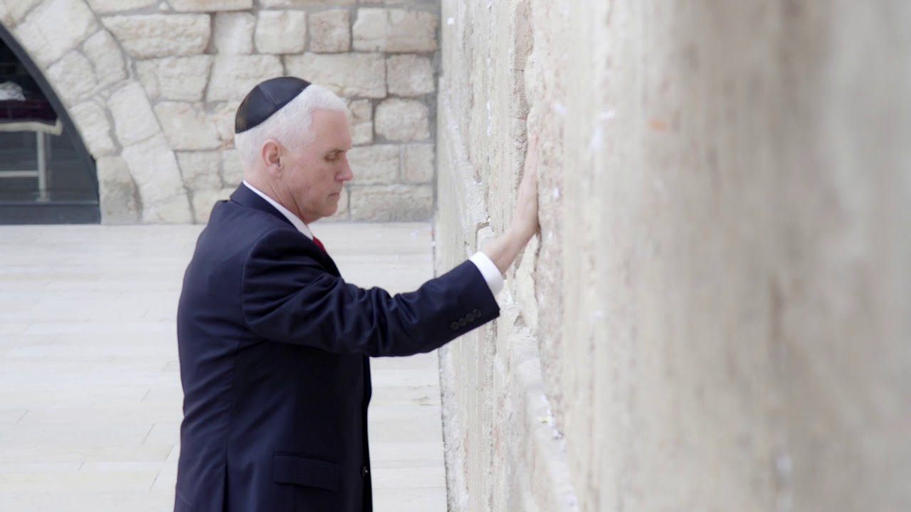 white house has fallen Vice President Pence Visits Yad Vashem and the Western Wall