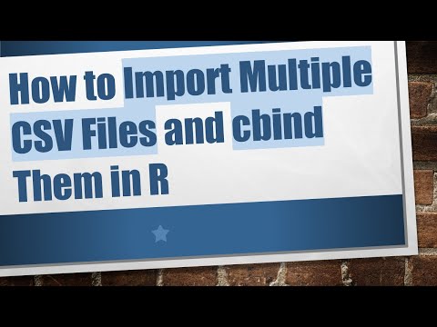 How to Import Multiple CSV Files and cbind Them in R