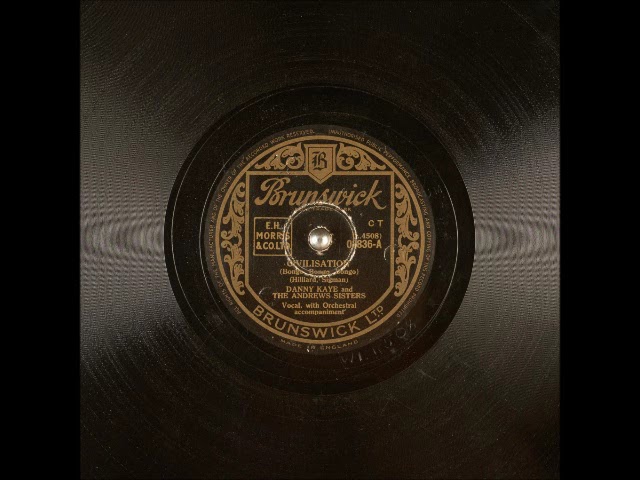 Watch Civilisation (Bongo, Bongo, Bongo) ~ Danny Kaye and Andrews Sisters with Vic Schoen Orchestra (1947) on YouTube Watch Civilisation (Bongo, Bongo, Bongo) ~ Danny Kaye and Andrews Sisters with Vic Schoen Orchestra (1947) on YouTube