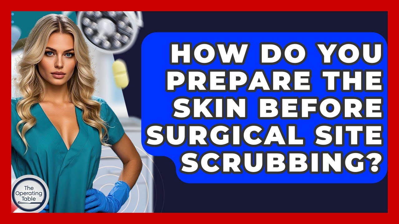 How Do You Prepare The Skin Before Surgical Site Scrubbing? - The Operating Table