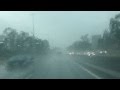 Driving in heavy rain (Sydney).