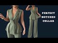 ✅ Peplum Vest & Wide Leg Pants Pattern Drafting | Tailored Look Made Easy