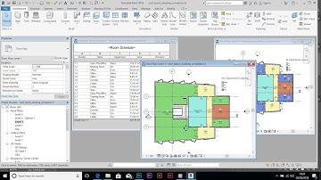 Revit Basics pt9 - Room Tagging, Room Schedule + Colour Scheme