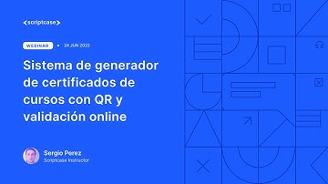 Scriptcase - Sistema de generador de certificados de cursos con QR y validación online 1/3