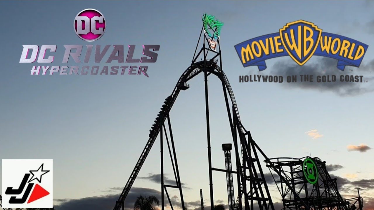 DC RIVALS HYPERCOASTER Movie World Theme Park, Gold Coast YouTube