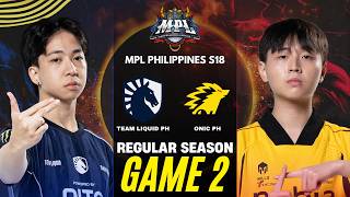 [GAME 2] TEAM LIQUID PH vs ONIC PH MPL PH S18 REGULAR SEASON | TLPH vs ONIC screenshot 4