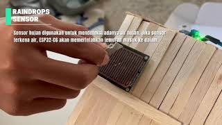 PROJECT JEMURAN OTOMATIS BERBASIS IOT, RAINDROPS SENSOR DAN LDR SENSOR