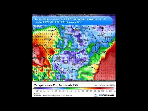 #Vremeasăptămânală 27 noiembrie–03 decembrie 2023: România, sub asaltul ciclonilor!