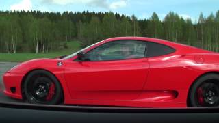 Https://www.facebook.com/gtboard ferrari 360 stradale (straight pipes)
vs jaguar xkr coupe 510 hp