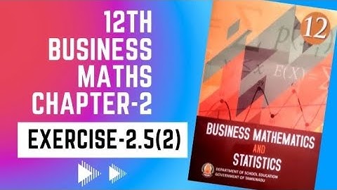 Integral Calculas [I] 12th Business maths Chapter -2 Exercise-2.5 (2) | Maths Scoop |